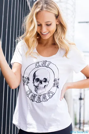 Skull Flowy Tee