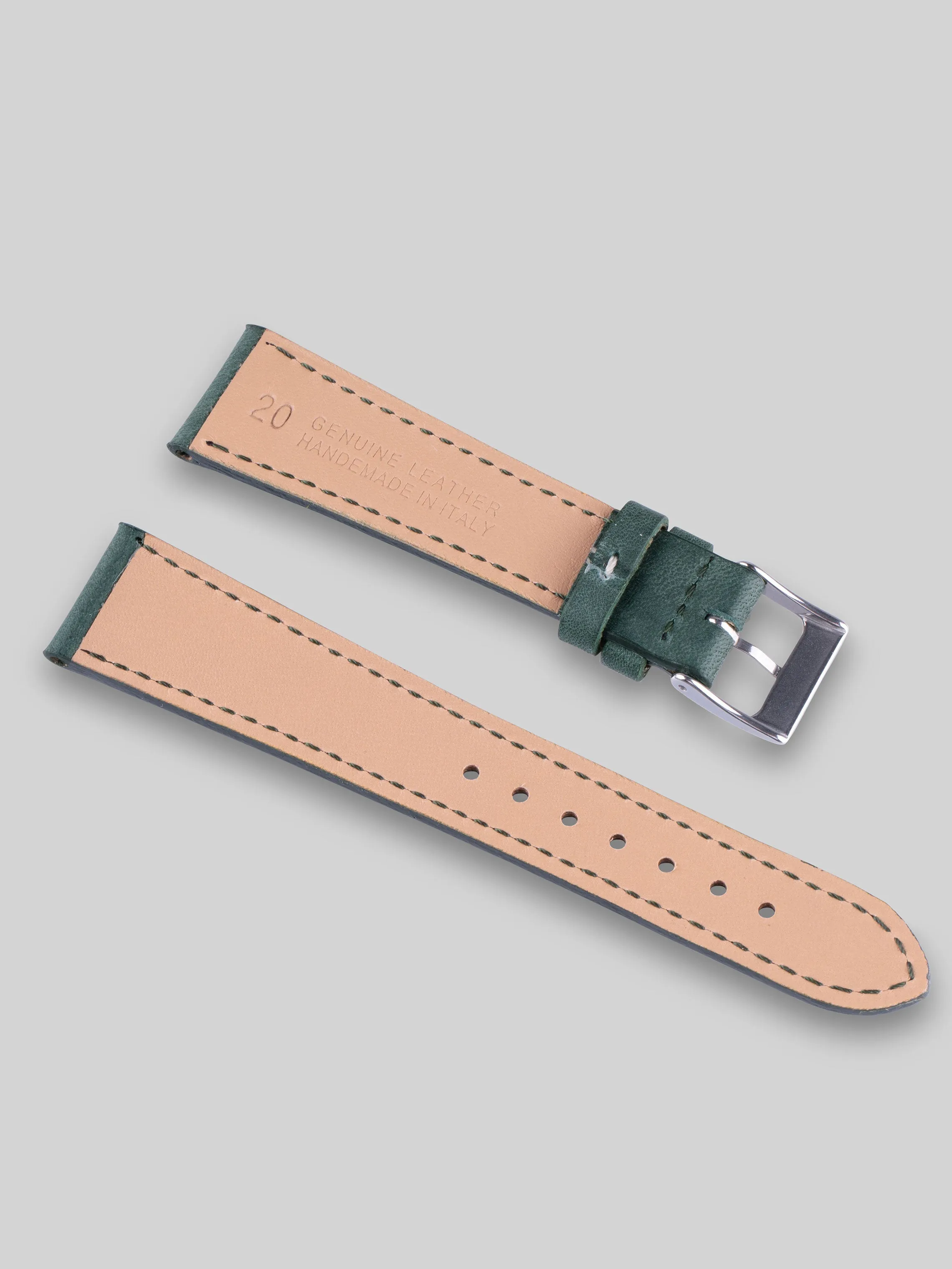 Smooth Calfskin Watch Strap - Woodland