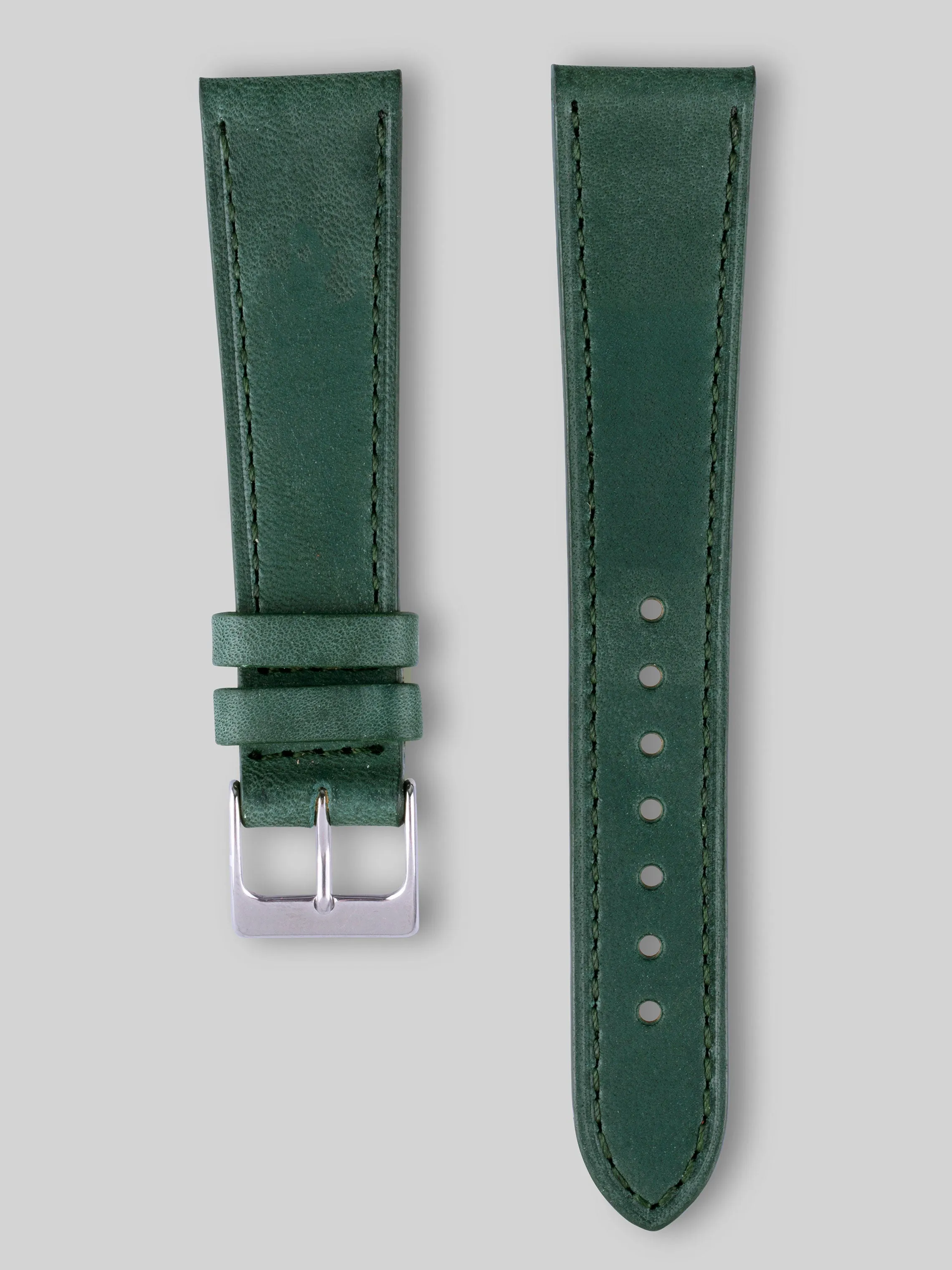 Smooth Calfskin Watch Strap - Woodland