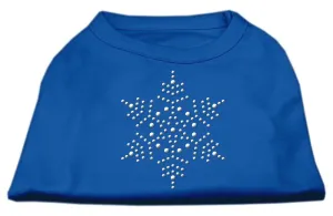 Snowflake Rhinestone Shirt Blue Sm (10)