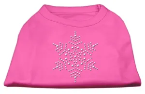 Snowflake Rhinestone Shirt  Bright Pink M (12)