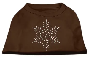 Snowflake Rhinestone Shirt Brown XL (16)