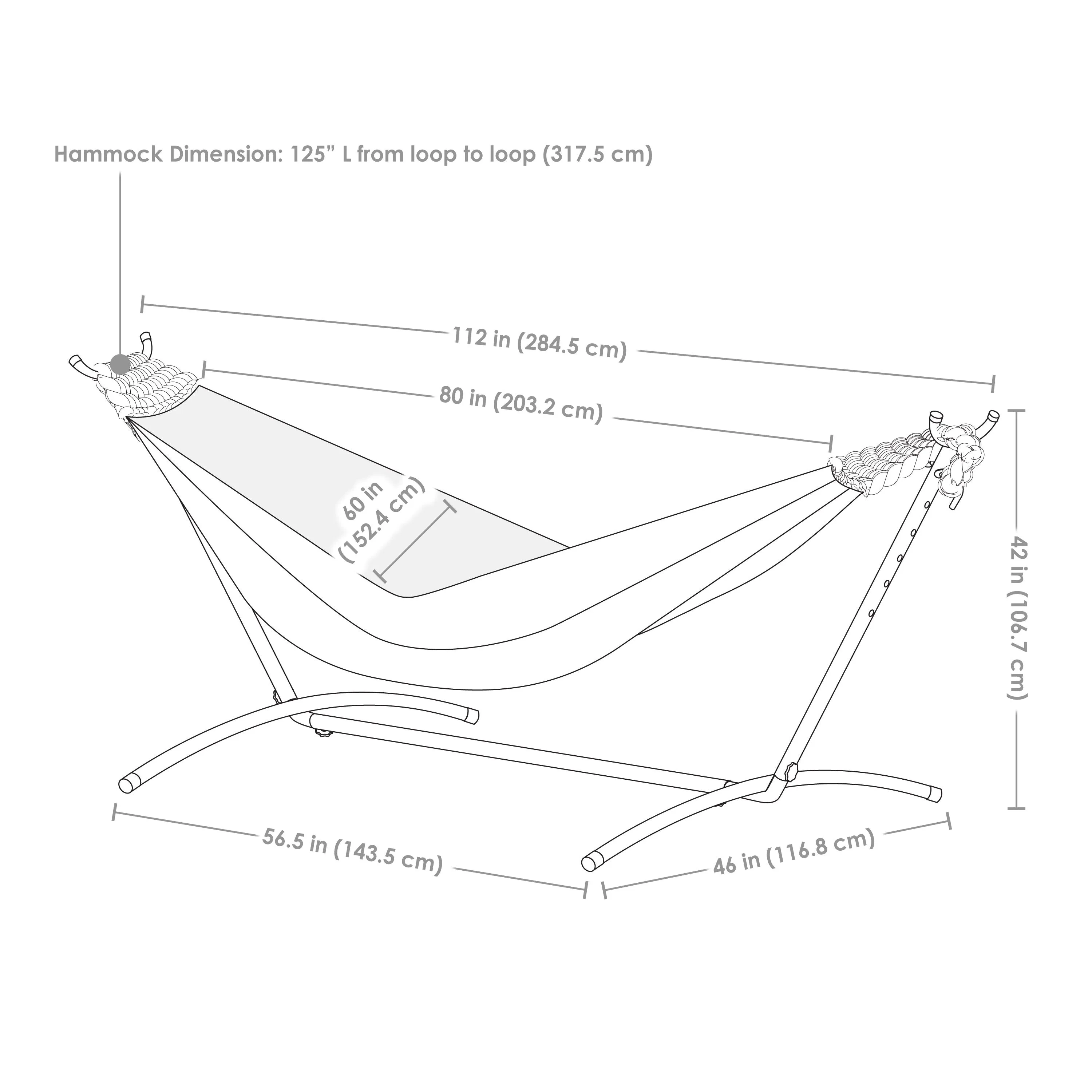 Sunnydaze Brazilian Double Hammock with Stand and Carrying Case