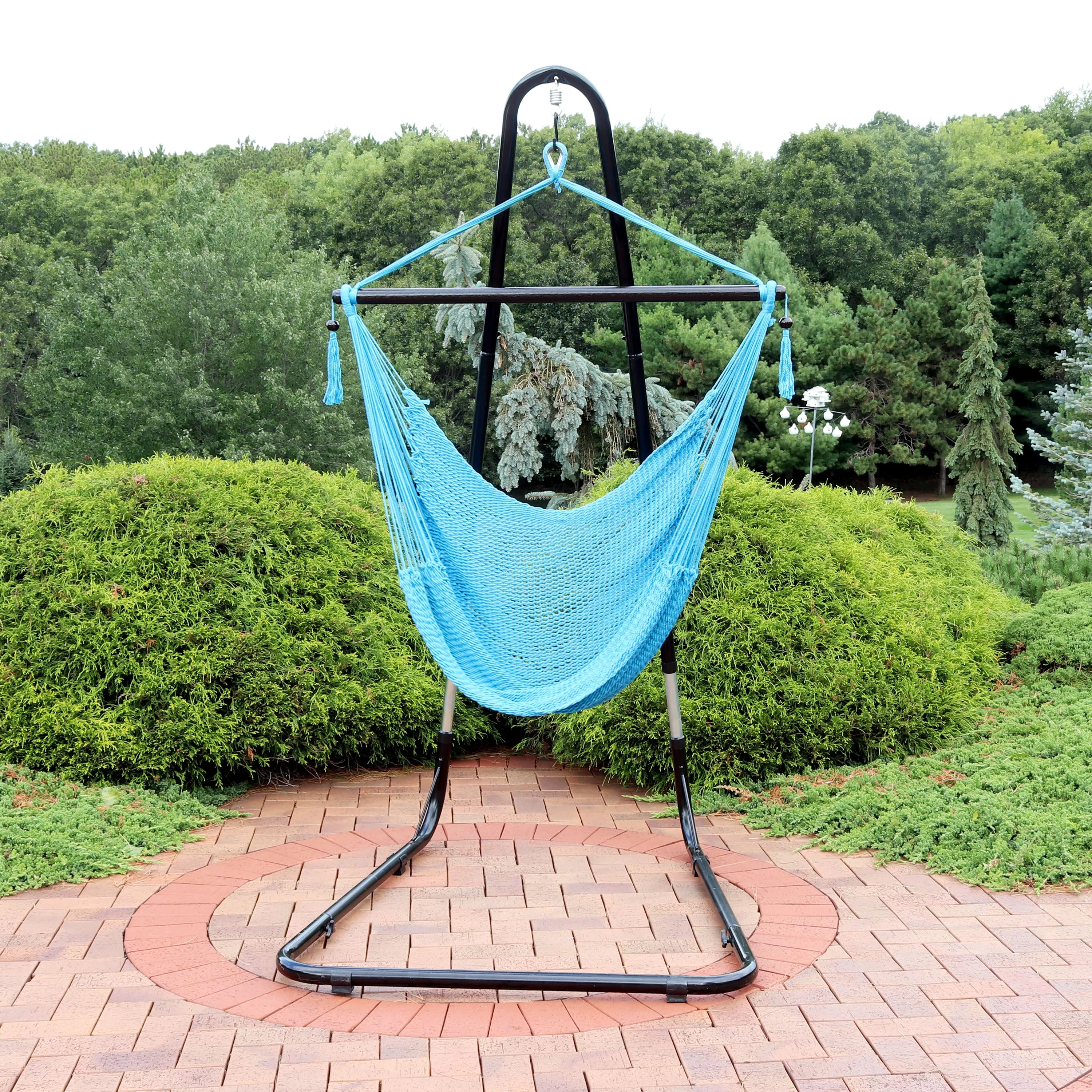 Sunnydaze Caribbean Extra Large Hammock Chair & Adjustable Stand