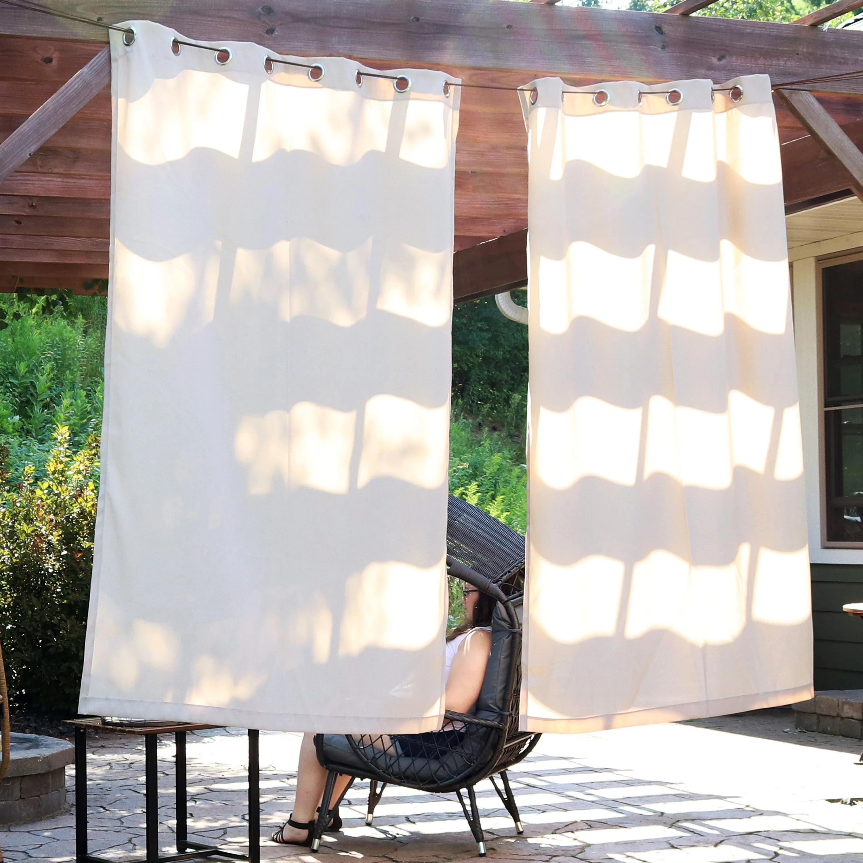 Sunnydaze Contemporary Styles Outdoor Curtain Panels