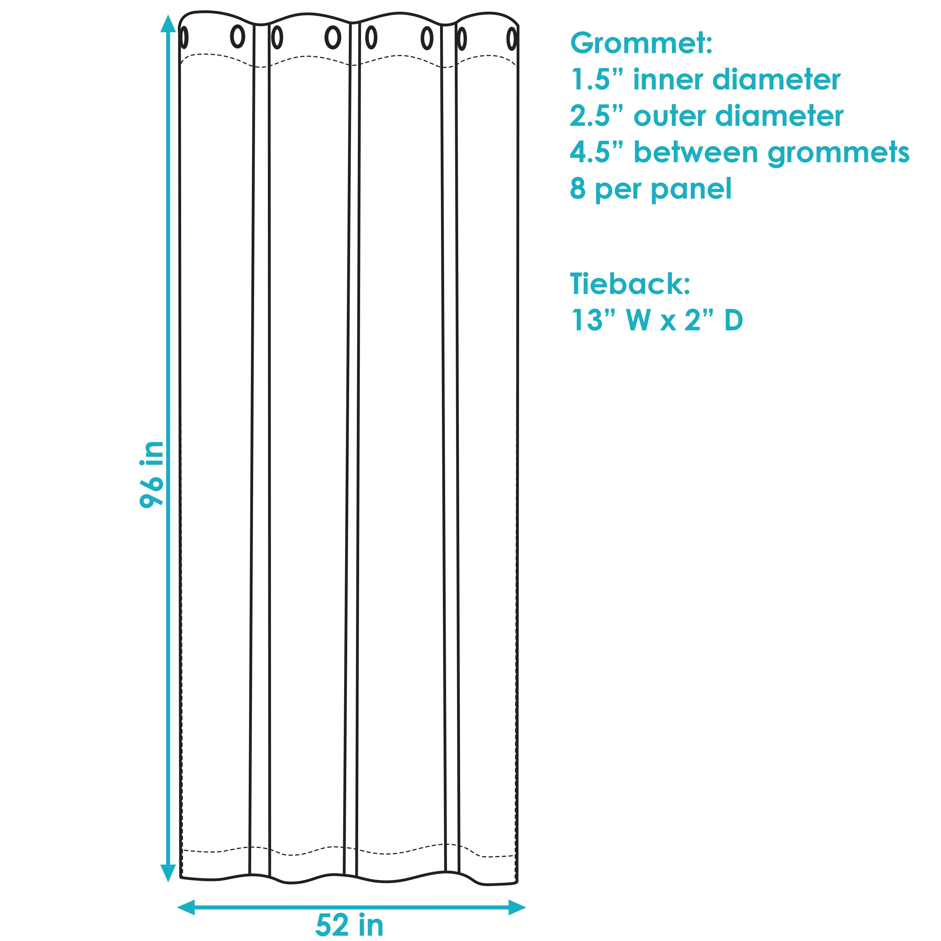 Sunnydaze Contemporary Styles Outdoor Curtain Panels