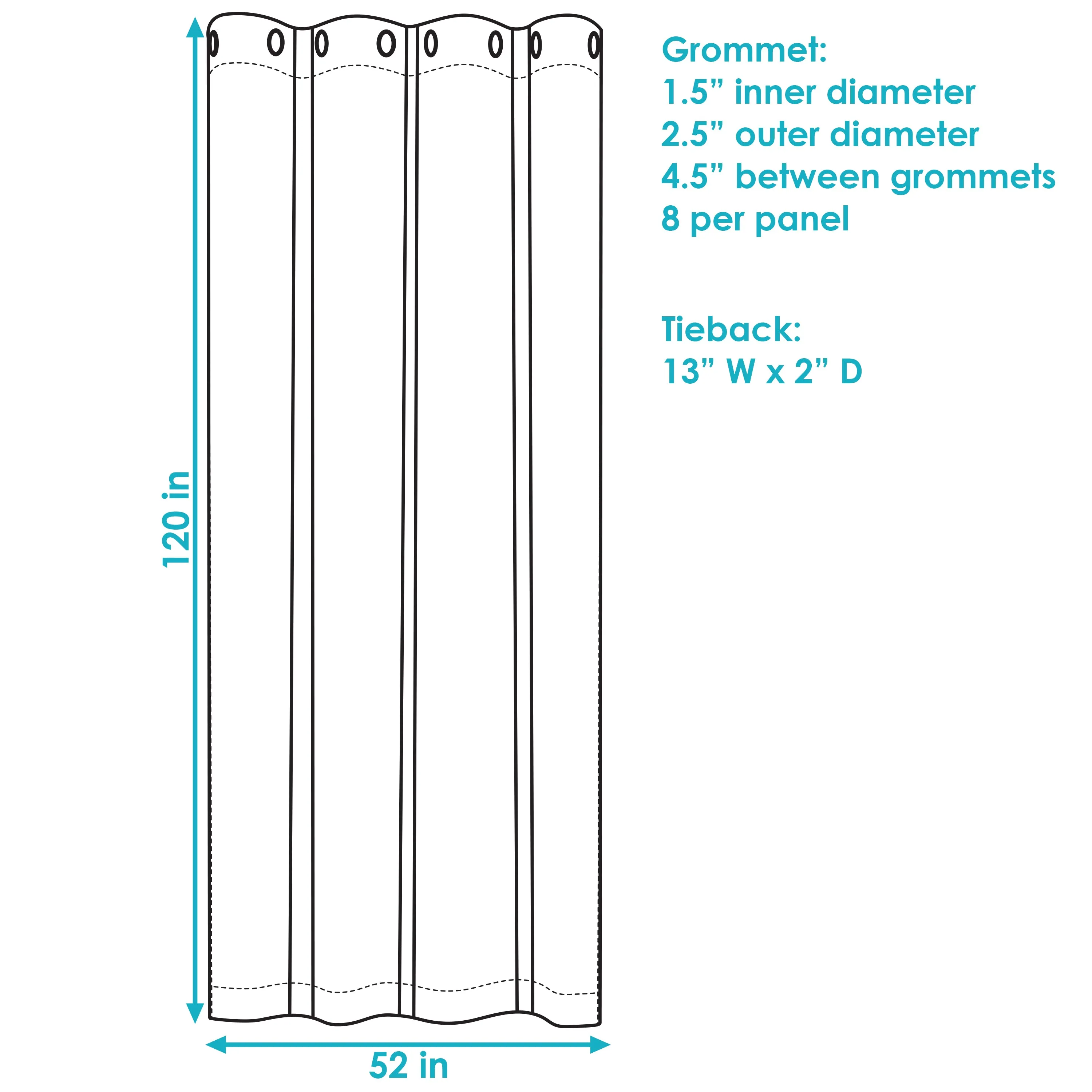 Sunnydaze Contemporary Styles Outdoor Curtain Panels