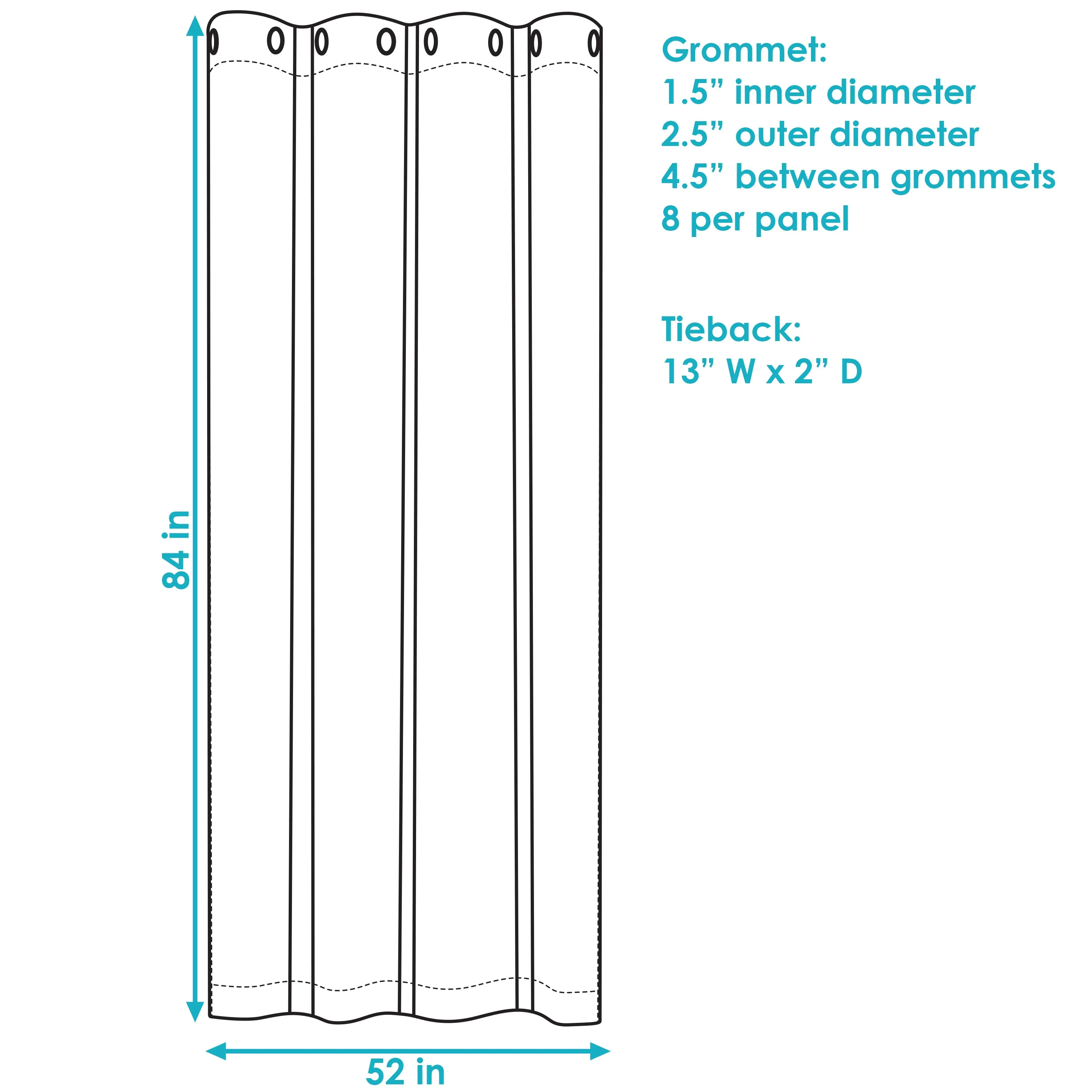 Sunnydaze Contemporary Styles Outdoor Curtain Panels