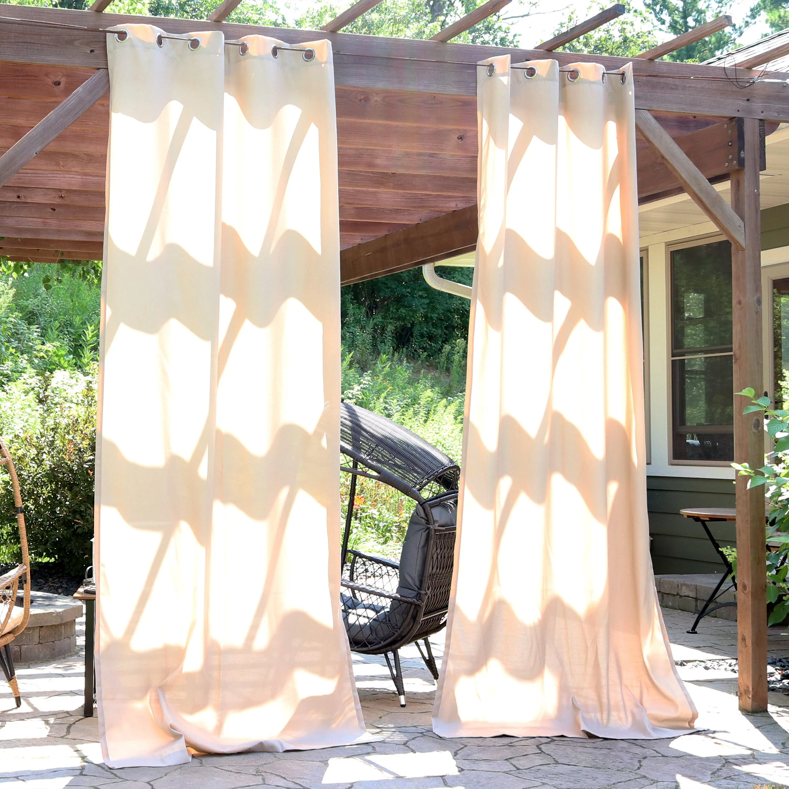 Sunnydaze Contemporary Styles Outdoor Curtain Panels