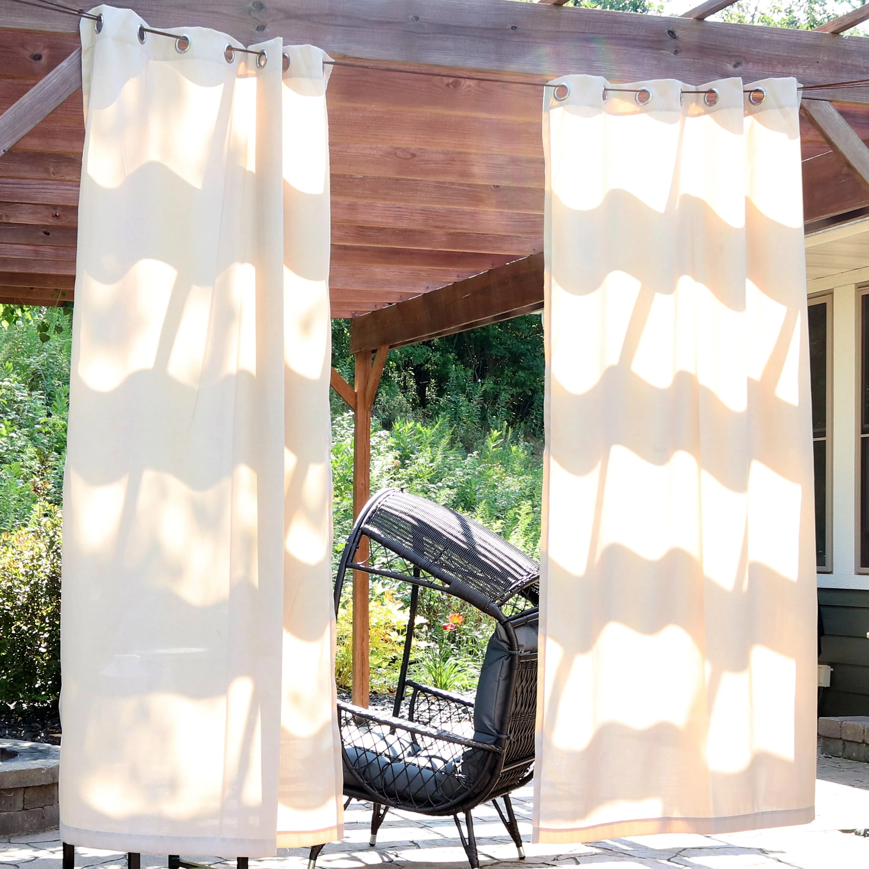 Sunnydaze Contemporary Styles Outdoor Curtain Panels