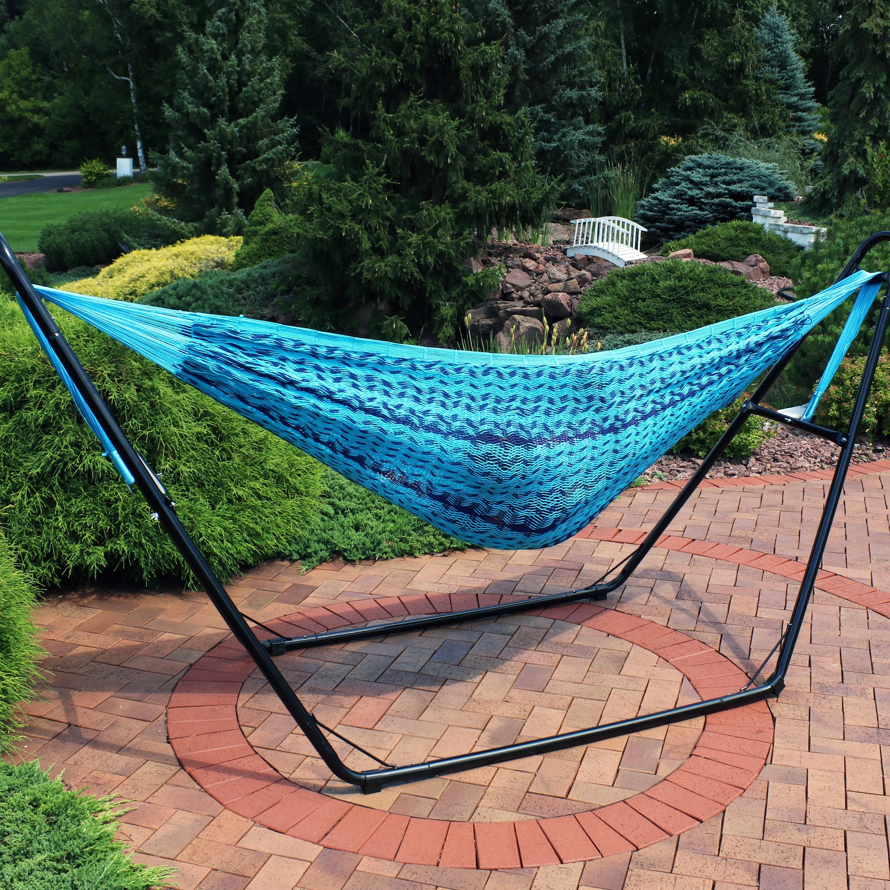 Sunnydaze Family Size Handwoven Thick Cord Mayan Hammock