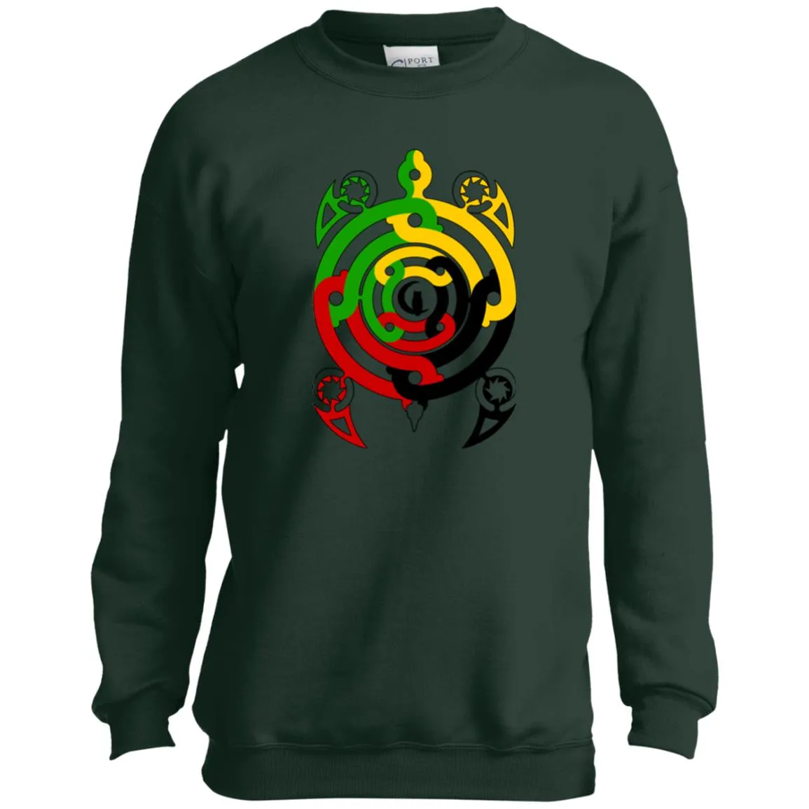 Tembe Art DTG Youth Crewneck Sweatshirt