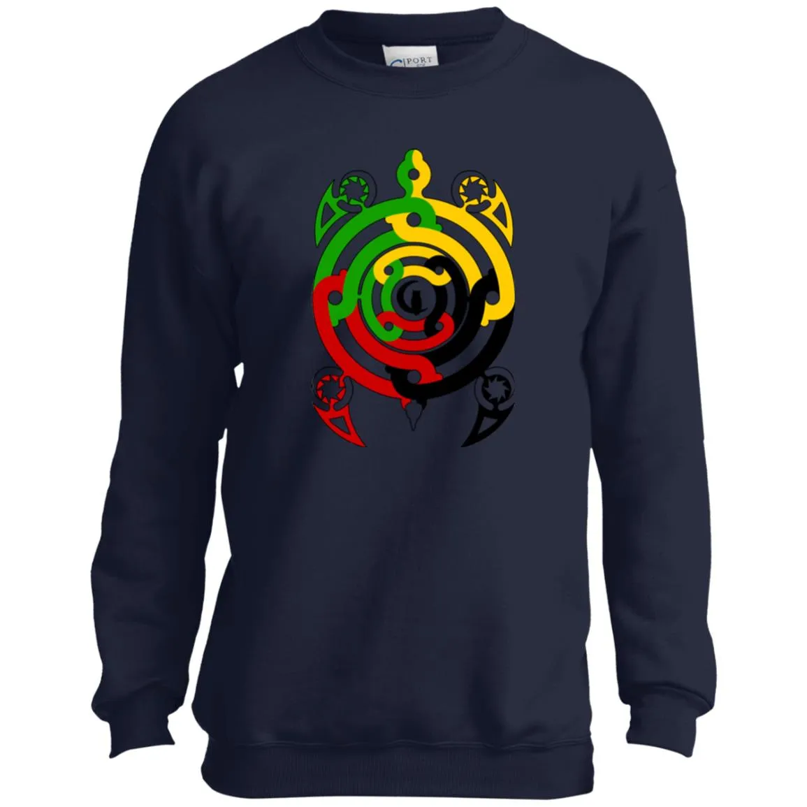 Tembe Art DTG Youth Crewneck Sweatshirt