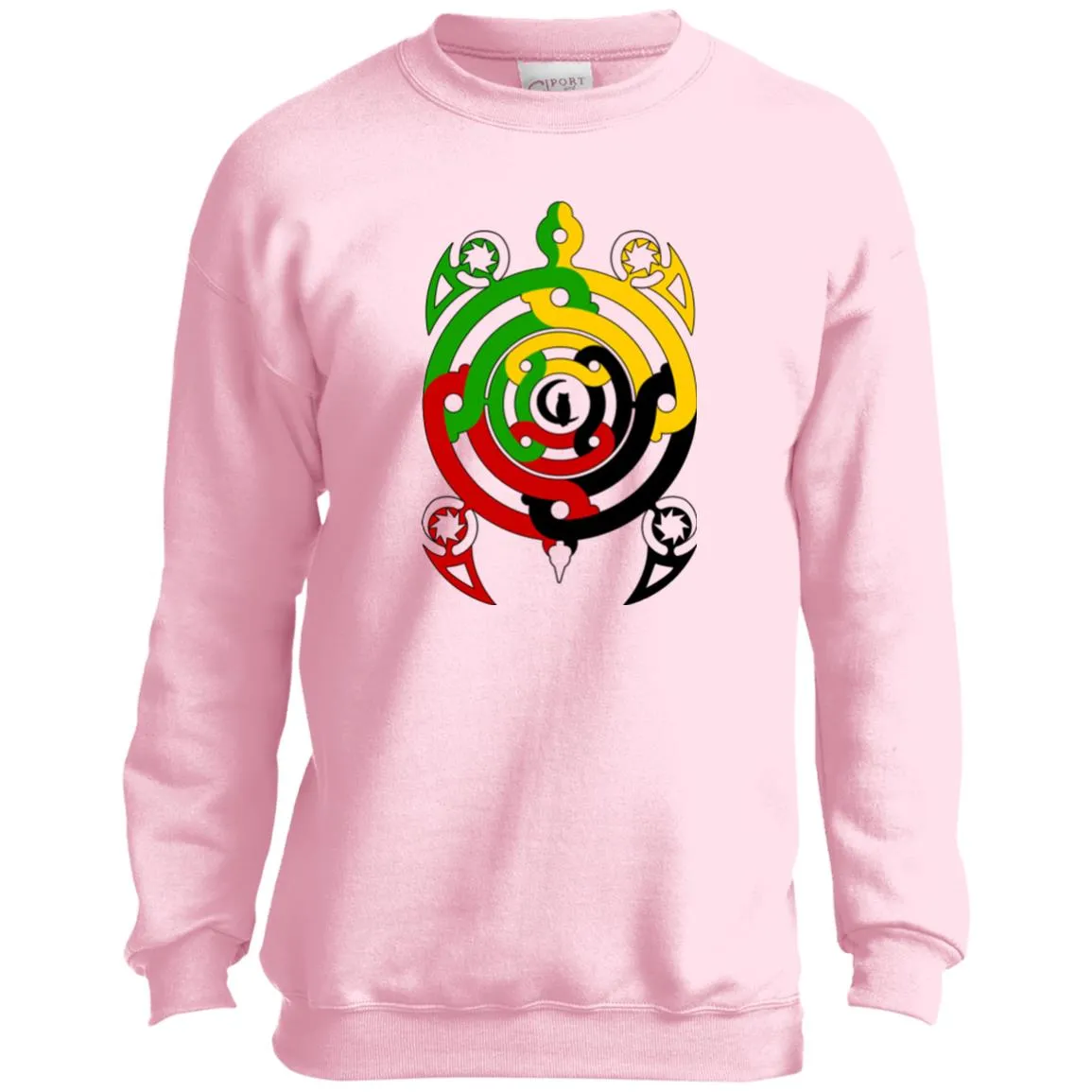 Tembe Art DTG Youth Crewneck Sweatshirt