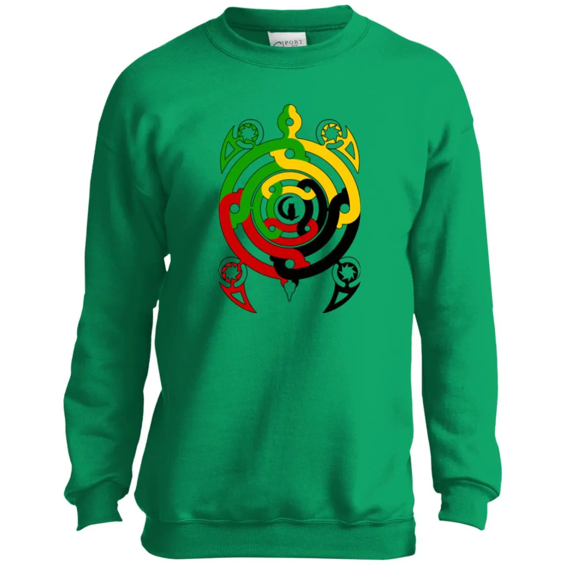 Tembe Art DTG Youth Crewneck Sweatshirt