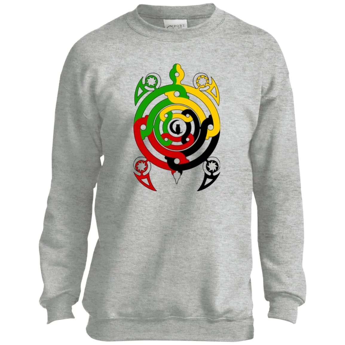 Tembe Art DTG Youth Crewneck Sweatshirt