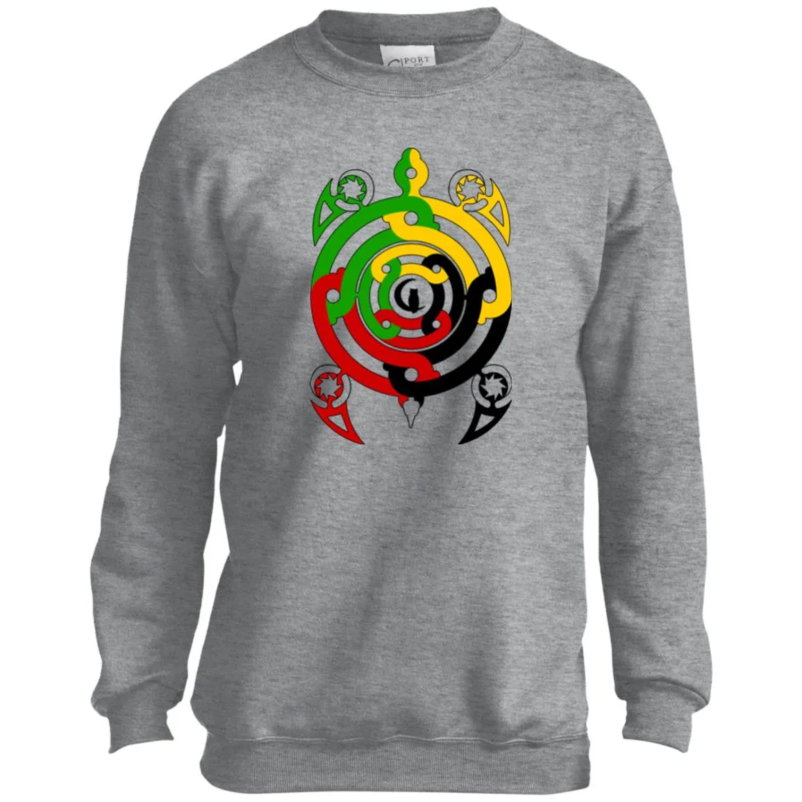 Tembe Art DTG Youth Crewneck Sweatshirt