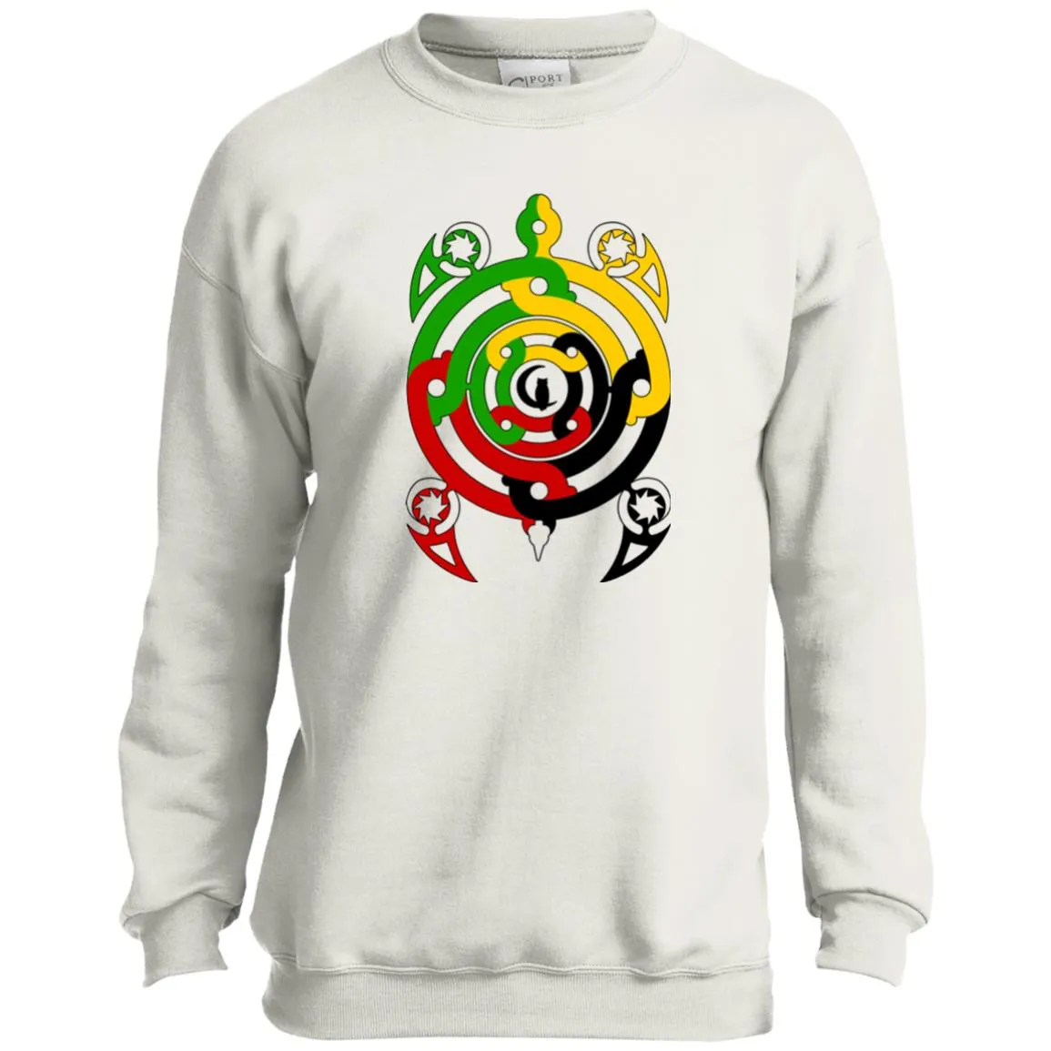 Tembe Art DTG Youth Crewneck Sweatshirt