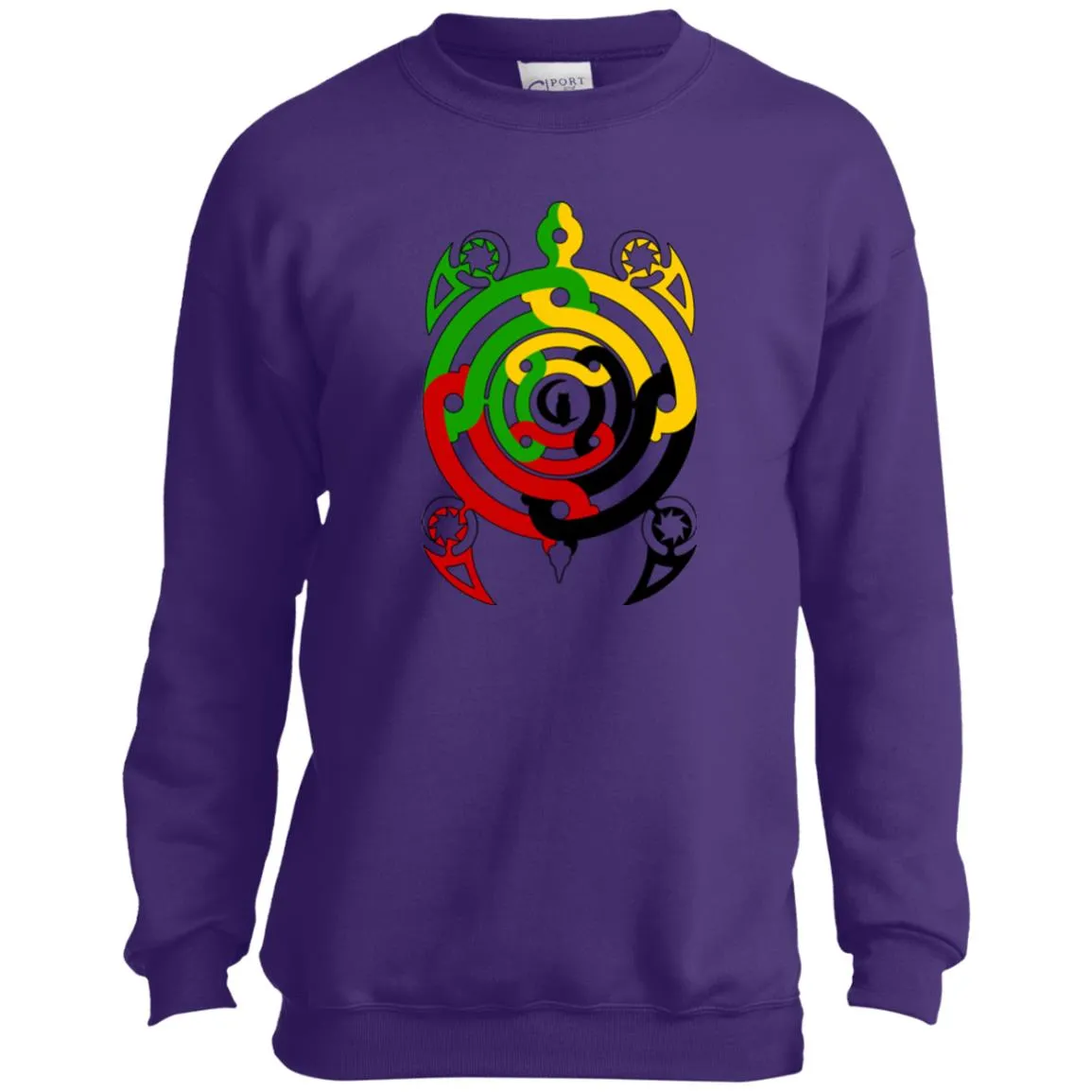 Tembe Art DTG Youth Crewneck Sweatshirt