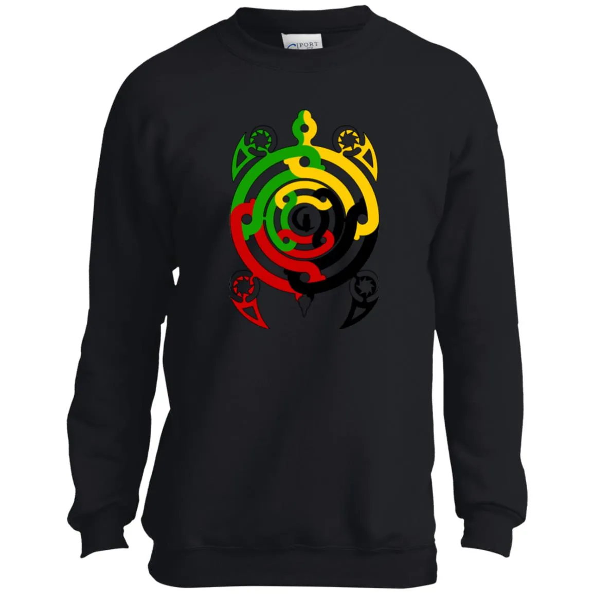 Tembe Art DTG Youth Crewneck Sweatshirt