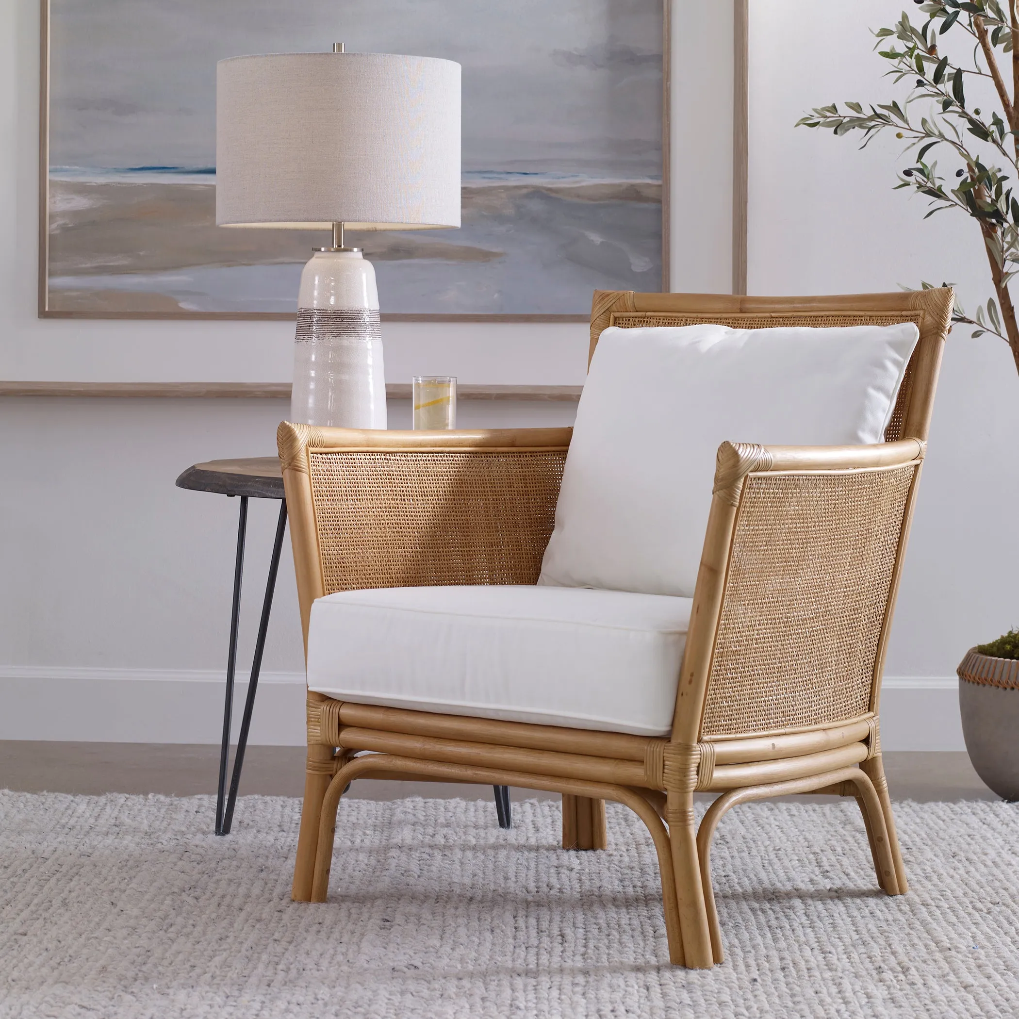 Uttermost Pacific Rattan Armchair